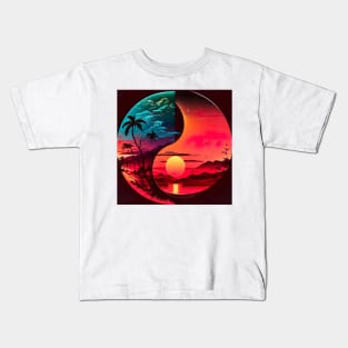 Yin Yang - a visual representation of duality Kids T-Shirt